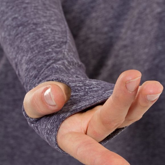 Lululemon Rehearsal Long Sleeve Tunic Top 6/M Heathered Black Swan (Purp… - Picture 3 of 16